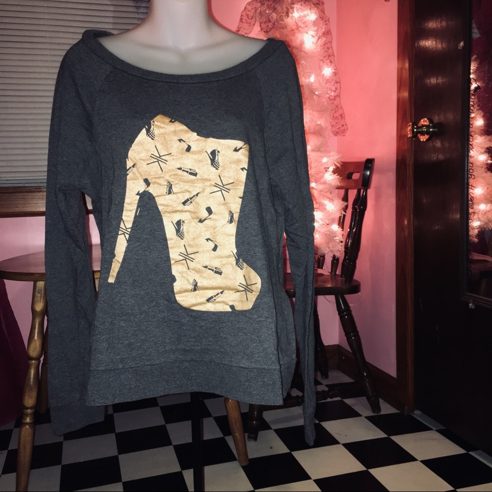 LIKE NEW Y2K Kardashian Kollection Sweatshirt Top L